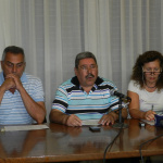 Intendente Mario Migno,presidente Rafael Ortiz, vicepresidente María Leonor Oroméz