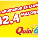  UN APOSTADOR SE LLEVÓ 12,4 MILLONES EN EL QUINI 6