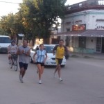 Atletas ingresando a la ciudad de San Javier_1 Atletas ingresando a la ciudad de San Javier_1