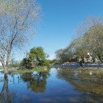 CRECIDA DEL RÍO, CUATRO FAMILIAS EVACUADAS