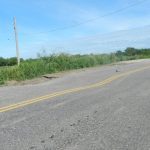 CEDIÓ UNA ALCANTARILLA EN LA RUTA 1 - 1