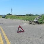 CEDIÓ UNA ALCANTARILLA EN LA RUTA 1