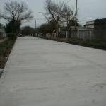 Calle Santa Fe pavimentada