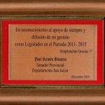 Reconocimientos a la prensa 2015 - Baucero