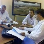 Con funcionarios de desarrollo Social