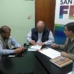 VIGIL ACOMPAÑÓ A CATURELLI EN LA ENTREGA DE FONDOSPARA ROMANG Y ALEJANDRA