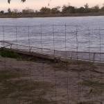 SE DESMORONÓ PARTE DE LA DEFENSA CONTRA INUNDACIONES DE SAN JAVIER