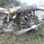 Avión Incendiado