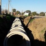 AVANZA EL ENTUBADO FRENTE A LA TERMINAL