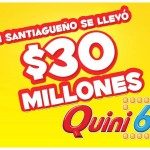 UN SANTIAGUEÑO SE LLEVÓ MÁS DE 30 MILLONES EN EL QUINI 6