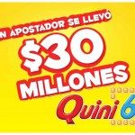 UN APOSTADOR SE LLEVÓ MÁS DE 30 MILLONES EN EL QUINI 6