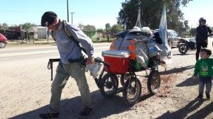 EL CAMINANTE MARTÍN ECHEGARAY DAVIES, PASÓ POR SAN JAVIER