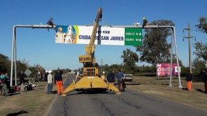 Pórtico acceso sur junio 2018