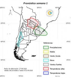 CLIMA - SEMANA CON VARIACIONES TÉRMICAS