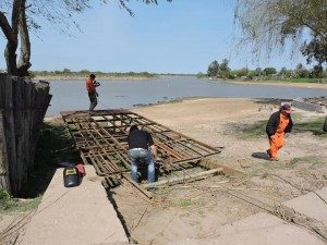 SIGUEN LOS ARREGLOS EN LA BAJADA DE LANCHAS