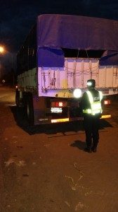 DETUVIERON A UN CAMIONERO BORRACHO EN CAMPO DEL MEDIO