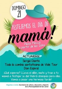 FESTEJOS POR EL DÍA DE LA MADRE EN PLAZA MECA