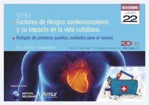 CHARLA SOBRE RIESGOS CARDIOVASCULARES ORGANIZADA POR MUTUAL BELGRANO Y AMUR