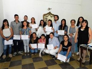 ENTREGARON LOS CERTIFICADOS DEL CURSO DE ASISTENTE DE RECEPCIÓN EN CIRCUITOS TURÍSTICOS
