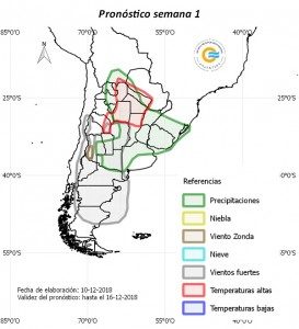 Pronóstico de 10 al 16