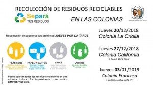 SE JUNTAN RECICLABLES EN ZONA SUBURBANA