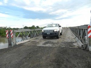HABILITARON PUENTE EN LA RUTA 1