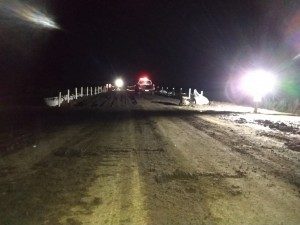HABILITARON PUENTE EN LA RUTA 1 - 4