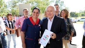 LIFSCHITZ RECORRIÓ LAS OBRAS DEL NUEVO EDIFICIO DE LA ESCUELA Nº 590 DE ARROYO LEYES